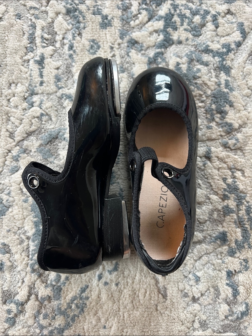 Capezio Girls Jr. Tyette Tap Shoes with Elastic Strap